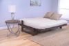 Picture of Low Arm Full Mocha Futon with Linen Charcoal Mattress