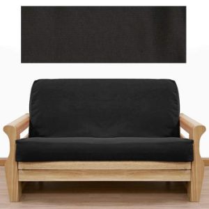 Picture of Solid Black Futon Cover 400