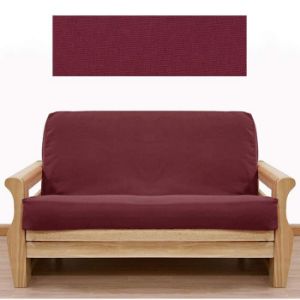 Picture of Solid Burgundy Futon Cover 402