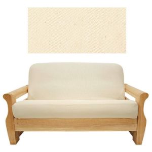 Solid Natural Futon Cover
