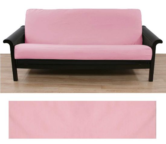 Solid Light Pink Futon Cover