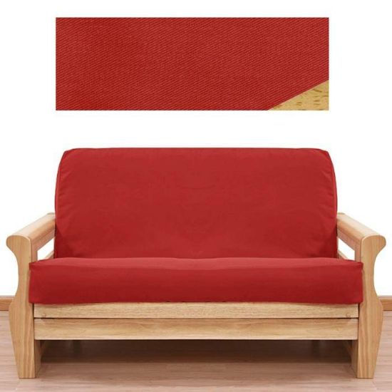 Solid Red Futon Cover