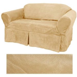 Suede Bone Furniture Slipcover