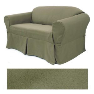 Picture of Ultra Suede Sage Pine Furniture Slipcover 646