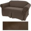 Ultra Suede Coffee Brown Furniture Slipcover