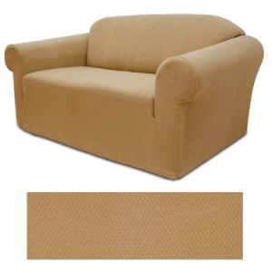 Picture of Stretch Pique Gold Nugget Furniture Slipcover 709