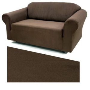 Picture of Stretch Suede Mocha Furniture Slipcover 734
