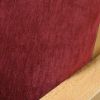 Chenille Cranberry Dining Chair Cover