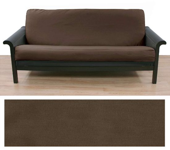 Solid Chocolate Futon Cover
