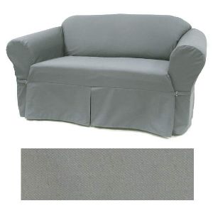 Picture of Solid Smoke Furniture Slipcover 412