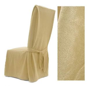 Picture of Ultra Suede Cream Dining Chair Cover 639