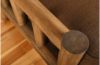 Picture of Log Rustic Walnut Full Futon with Linen Aqua Mattress