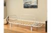 Picture of Spacely White Metal Lounger in Suede Gray