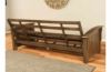 Picture of Washington Rustic Walnut Full Futon with Suede Black Mattress
