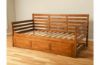 Picture of Boho Barbados Daybed with Linen Stone Mattress With Trundle