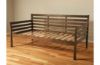 Picture of Boho Rustic Walnut Daybed with Linen Stone Mattress Set