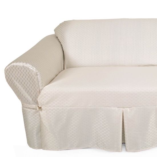 Checker Bone Furniture Slipcover 356 Chair