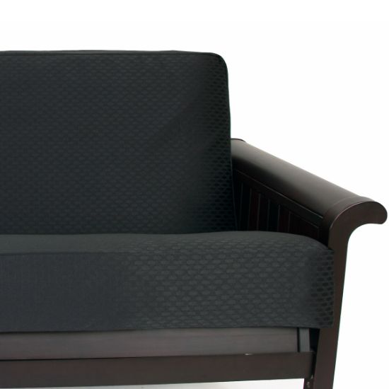 Checker Black Futon Cover 347 Chair 28x54