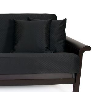 Picture of Checker Black Pillow 347