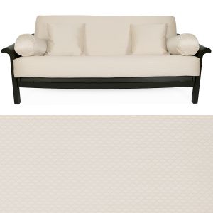 Checker Bone Futon Cover 356 Queen 5pc Pillow set