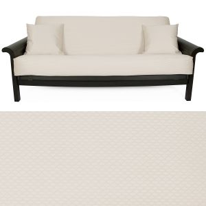 Checker Bone Futon Cover 356 Full with 2 Pillows
