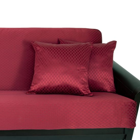 Checker Burgundy Pillow 360 20 Inch Sham & Insert