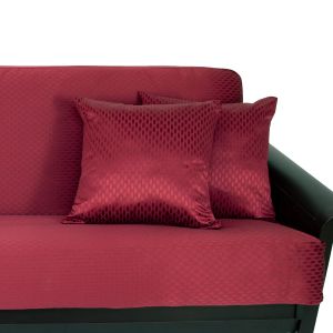 Picture of Checker Burgundy Pillow 360