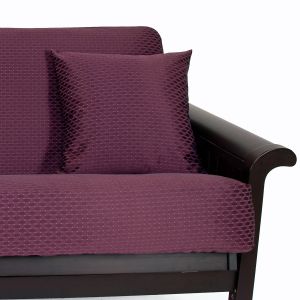 Picture of Checker Eggplant Pillow 372
