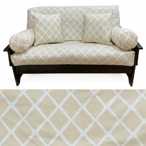 Lattice Beige Pillow 370 Bolster Sham & Insert