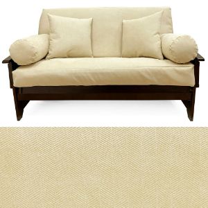 Flame Cameo Futon Cover 385 Full 5pc Pillow set