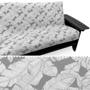 Picture of Outdoor Grey Leaf Pillow 949