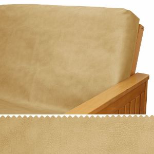 Picture of Camel Faux Leather Fitted Mattress Cover 321
