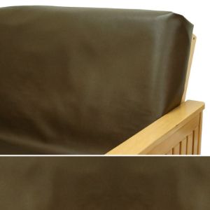 Picture of Faux Leather Gunmetal Futon Cover 485