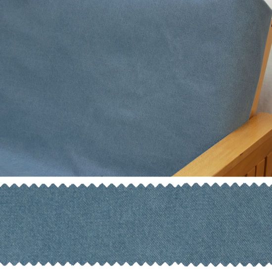 High-Quality Blue Denim Patches Cotton Wideback Fabric