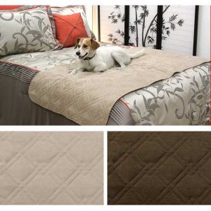 Picture of Quilted Suede Bed Protector