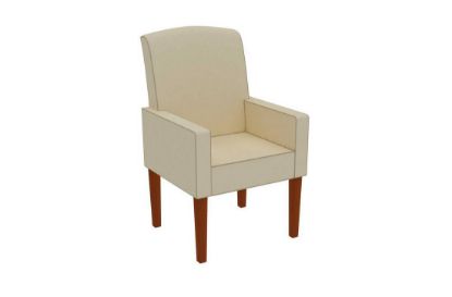 Picture of Hampton Stripe Espresso Custom Dining Chair Cover 142