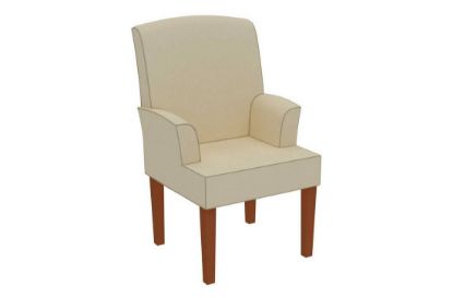 Picture of Stretch Suede Chestnut Custom Dining Chair Cover 731