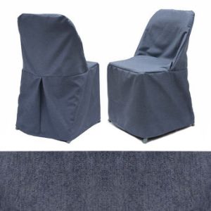 Picture of Denim Look Folding Chair Cover Set of 4 pc 422