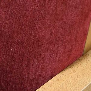 Chenille Cranberry Zippered Cushion Cover