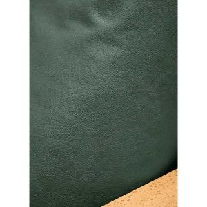 Leather Look Emerald Zippered Cushion Cover