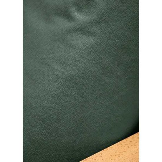Leather Look Emerald Custom Ottoman Cover