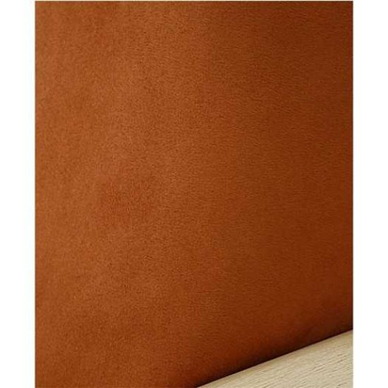 Suede Rust Zippered Cushion Cover