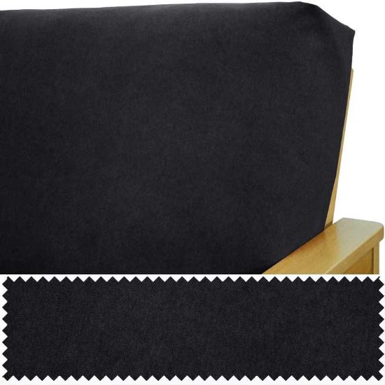 Micro Suede Black Elasticized Cushion Cover