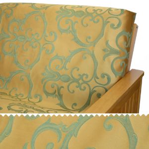 Picture of Damask Sunshine Scroll Pillow 216