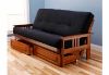 Picture of Mission Arm Barbados Full Futon Frame with mattress in Suede Black