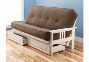 Picture of Mission Arm White Full Futon Frame