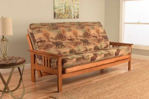 Picture of Mission Arm Barbados Full Futon Frame with Canadian Mattress