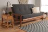 Picture of Mission Arm Barbados Full Futon Frame with Linen Charcoal Mattress
