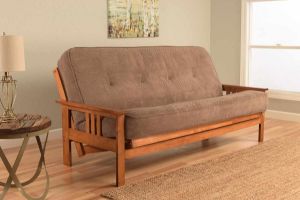 Picture of Mission Arm Barbados Full Futon Frame with Marmont Mocha Mattress