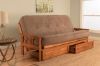 Picture of Mission Arm Barbados Full Futon Frame with Marmont Mocha Mattress